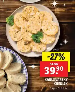 Lidl Karlovarský knedlík nabídka