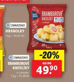 Lidl Bramborové knedlíky nabídka