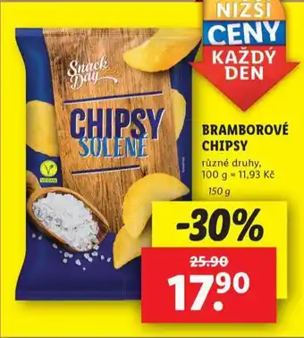 Lidl Bramborové chipsy nabídka