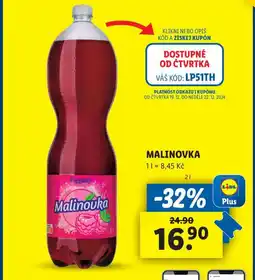 Lidl Malinovka nabídka