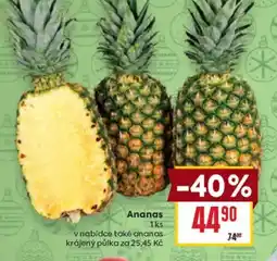 Billa Ananas nabídka