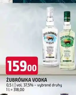 Terno Žubrowka vodka 0,5l vol. 37,5% vybrané druhy nabídka