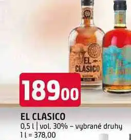 Terno EL Clasico 0,5l vol. 30% vybrané druhy nabídka