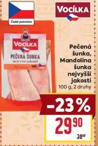 Billa Pečená šunka, Mandolina šunka nejvyšší jakosti nabídka