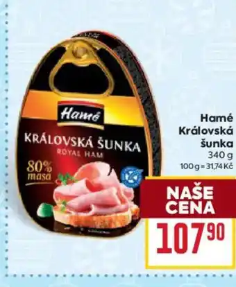 Billa Hamé Královská šunka nabídka