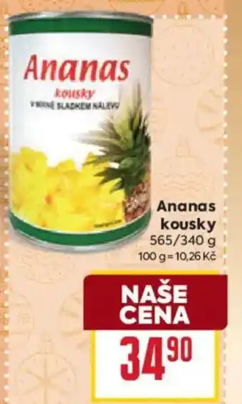 Billa Ananas kousky nabídka