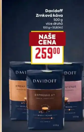 Billa DAVIDOFF Zrnková káva nabídka