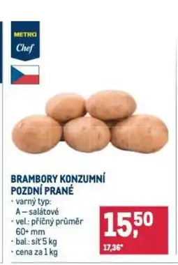 Makro Brambory konzumní pozdní prané nabídka