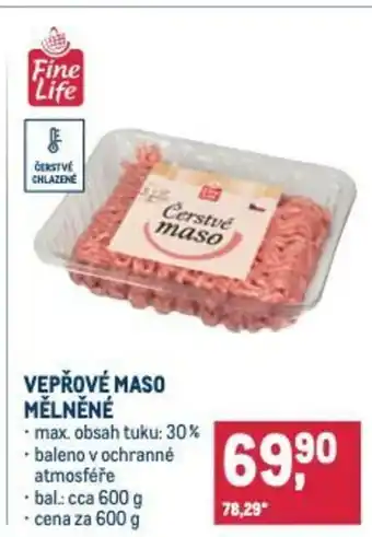 Makro Vepřové maso mělněné nabídka