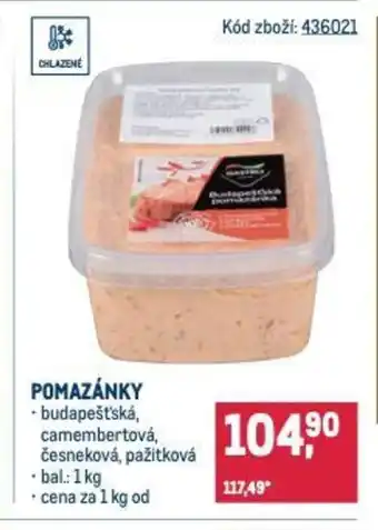 Makro Pomazánky nabídka