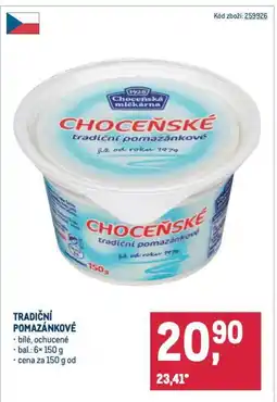 Makro Tradiční pomazánkové nabídka