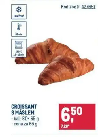 Makro Croissant s máslem nabídka