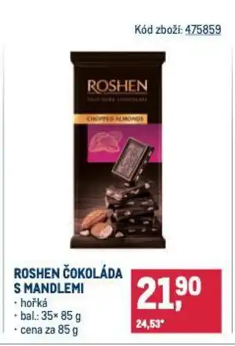 Makro ROSHEN Čokoláda s mandlemi nabídka