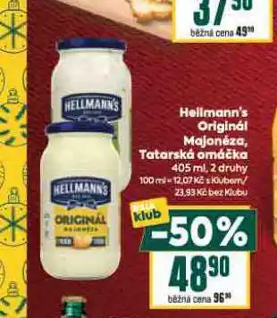 Billa Hellmann's majonéza nabídka