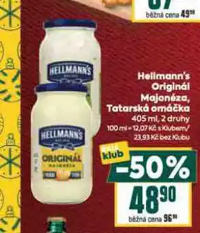 Billa Hellmann's tatarská omáčka nabídka