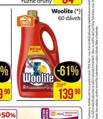 Teta Woolite speciální prací prostředek nabídka