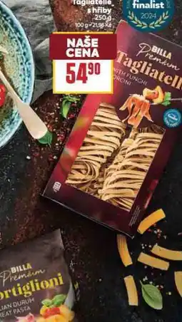 Billa Tagliatelle s hřiby nabídka