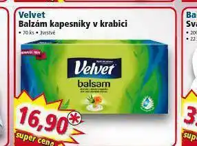 Norma Velvet balzám kapesníky v krabici nabídka