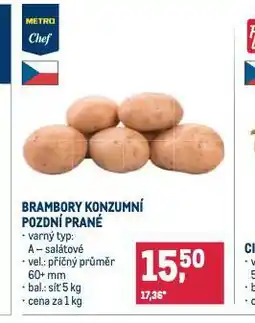 Makro Brambory konzumní pozdní nabídka