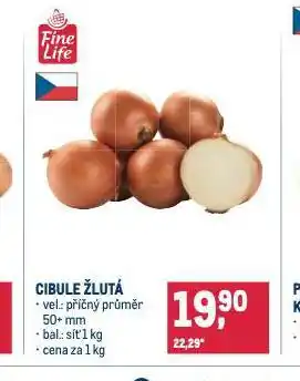 Makro Cibule žlutá nabídka