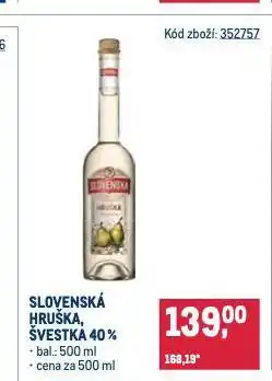 Makro Slovenská švestka nabídka