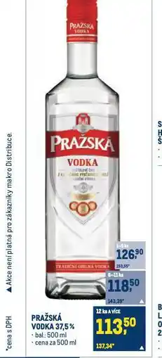 Makro Pražská vodka nabídka