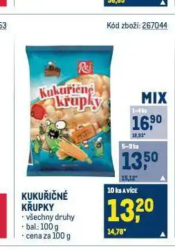 Makro Kukuřičné křupky nabídka