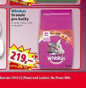 Norma Whiskas granule pro kočky nabídka