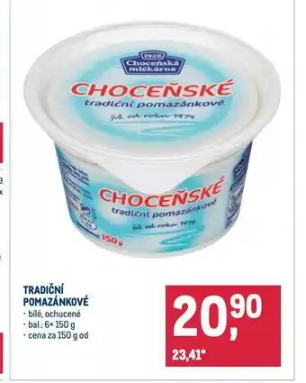 Makro Choceňské tradiční pomazánkové nabídka