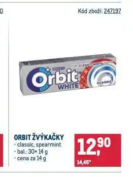 Makro Orbit žvýkačky nabídka