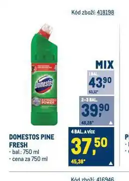 Makro Domestos wc čistič nabídka