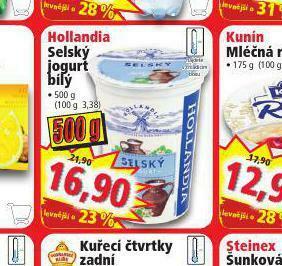 Norma Hollandia selský jogurt bílý nabídka
