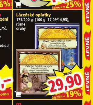 Norma Lázeňské oplatky nabídka