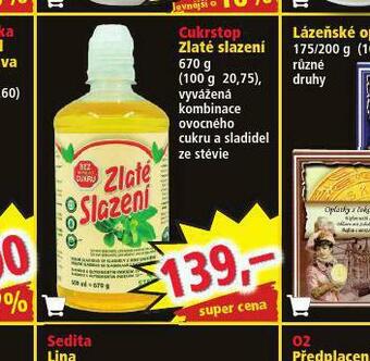 Norma Cukrstop zlaté slazení nabídka