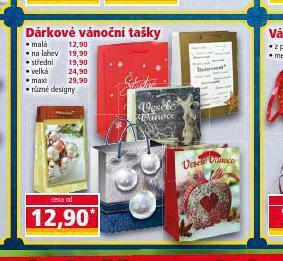 Norma Dárkové vánoční tašky nabídka
