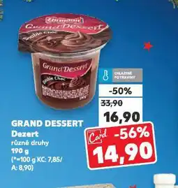 Kaufland Grand dessert dezert nabídka