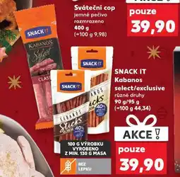 Kaufland Snack it kabanos select / exclusive nabídka