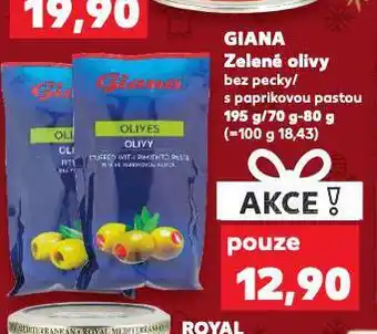 Kaufland Giana zelené olivy nabídka