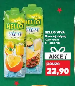 Kaufland Hello viva ovocný nápoj nabídka