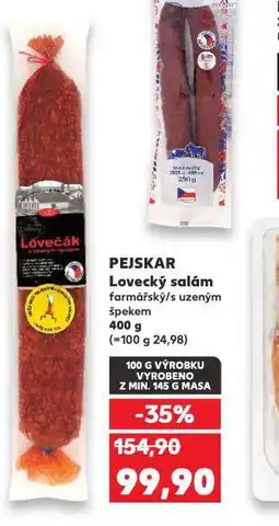 Kaufland Lovecký salám nabídka