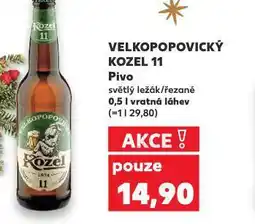 Kaufland Pivo velkopopovický kozel 11 nabídka