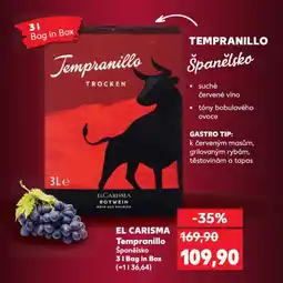 Kaufland El carisma tempranillo nabídka