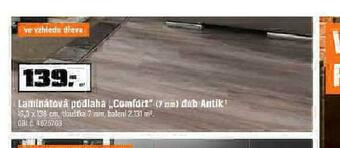 OBI Laminátová podlaha nabídka