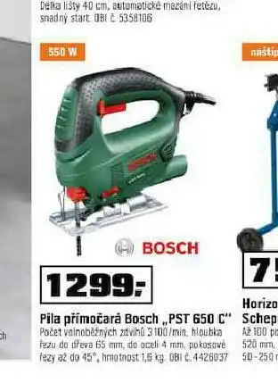 OBI Pila přímočará bosch nabídka