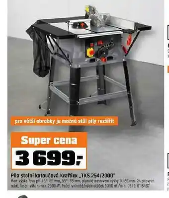 OBI Pila stolní kotoučová kratfixx nabídka