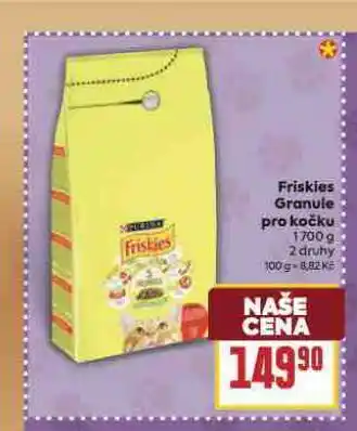 Billa Friskies granule pro kočky nabídka