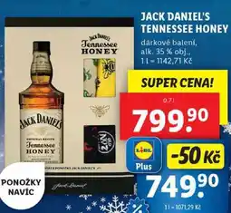 Lidl JACK DANIEL'S TENNESSEE HONEY, 0,7 l nabídka