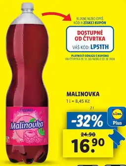 Lidl MALINOVKA, 2 l nabídka