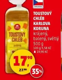 Penny Market Toustový chléb KARLOVA KORUNA nabídka