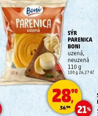 Penny Market Sýr parenica BONI nabídka